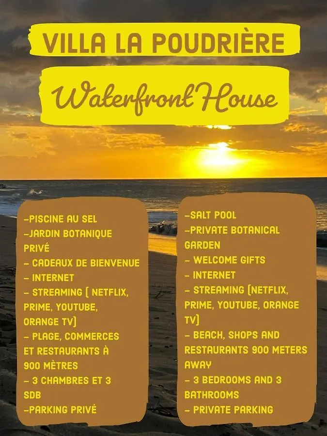 Vue Mer/3Beds/Piscine/Wifi/900 Metres De La Plage Deshaies 0*,  Guadeloupe
